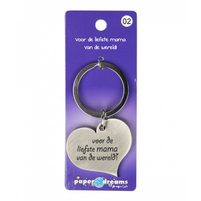 Hart met tekst: Voor de liefste mama