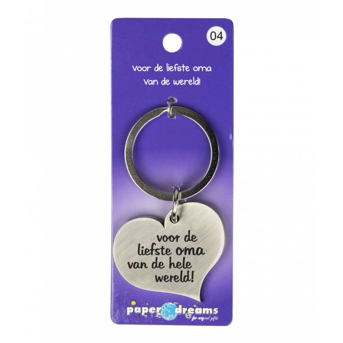 Hart met tekst: Voor de liefste oma