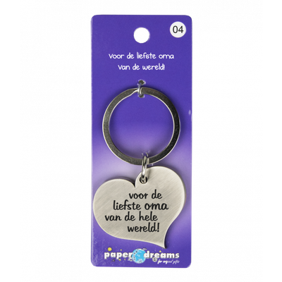 Hart met tekst: Voor de liefste oma