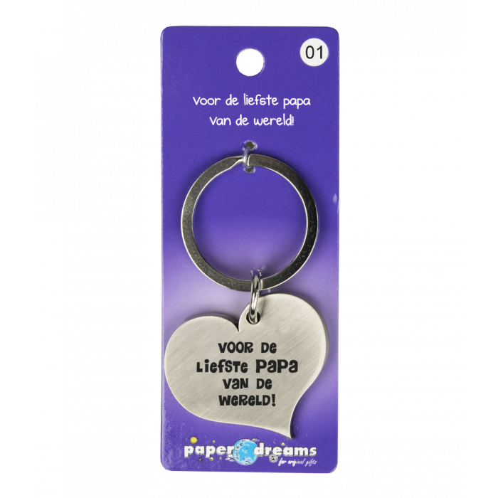 Hart met tekst: Voor de liefste papa