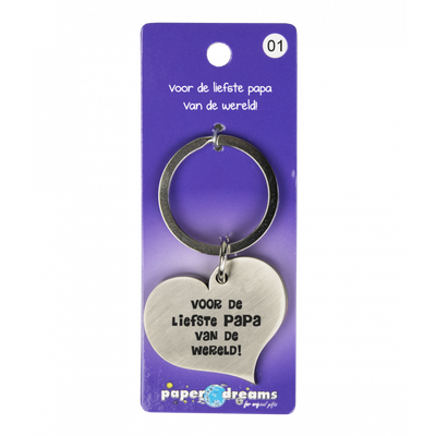 Hart met tekst: Voor de liefste papa