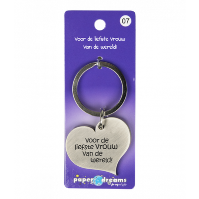 Hart met tekst: Voor de liefste vrouw Hart met tekst: Voor de liefste vrouw