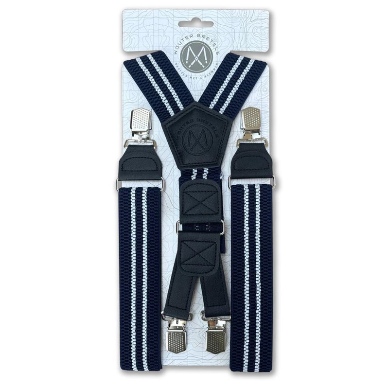 Wouter Bretels - blauw / wit