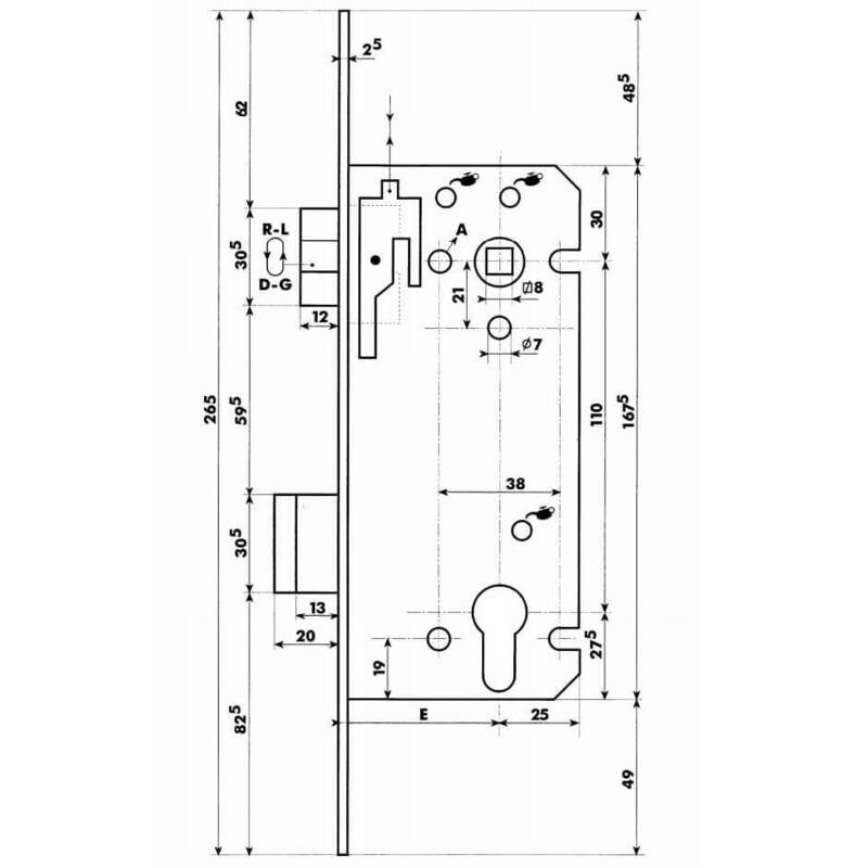 DYLA 102 - asafstand 110 mm