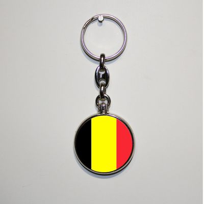 Dubbelzijdig bedrukte sleutelhanger - België Dubbelzijdig bedrukte sleutelhanger - België