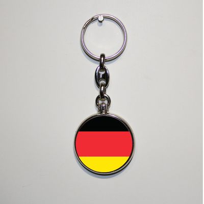Dubbelzijdig bedrukte sleutelhanger - Duitsland Dubbelzijdig bedrukte sleutelhanger - Duitsland