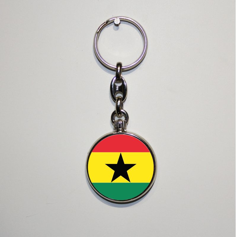 Dubbelzijdig bedrukte sleutelhanger - Ghana