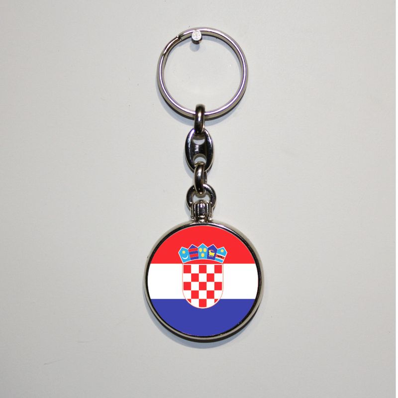 Dubbelzijdig bedrukte sleutelhanger - Kroatië