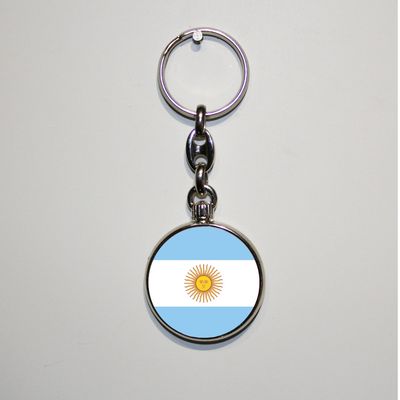 Dubbelzijdig bedrukte sleutelhanger - Argentinië Dubbelzijdig bedrukte sleutelhanger - Argentinië