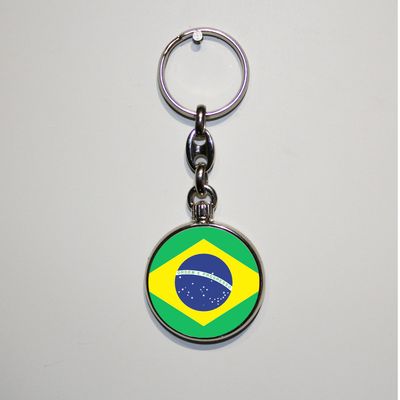 Dubbelzijdig bedrukte sleutelhanger - Brazilië