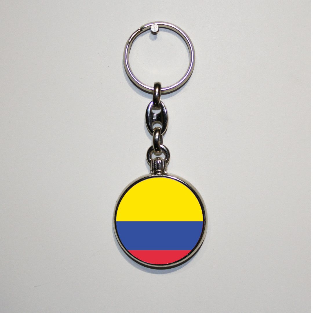 Dubbelzijdig bedrukte sleutelhanger - Colombia