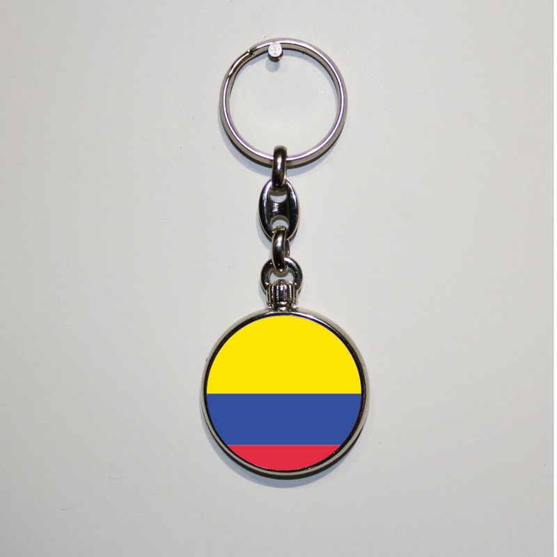 Dubbelzijdig bedrukte sleutelhanger - Colombia