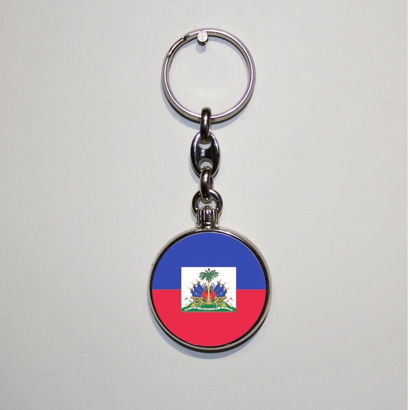 Dubbelzijdig bedrukte sleutelhanger - Haïti