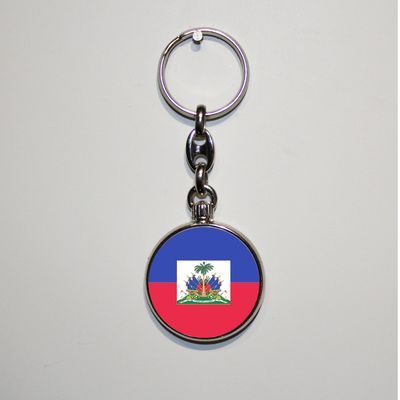 Dubbelzijdig bedrukte sleutelhanger - Haïti