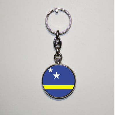 Dubbelzijdig bedrukte sleutelhanger - Curacao Dubbelzijdig bedrukte sleutelhanger - Curacao