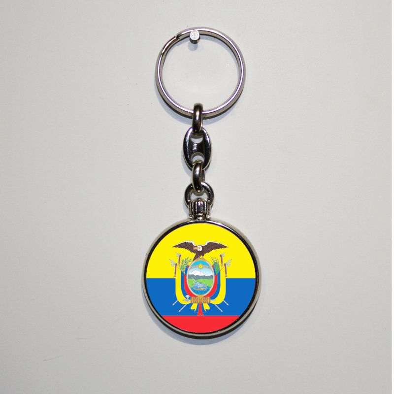 Dubbelzijdig bedrukte sleutelhanger - Ecuador