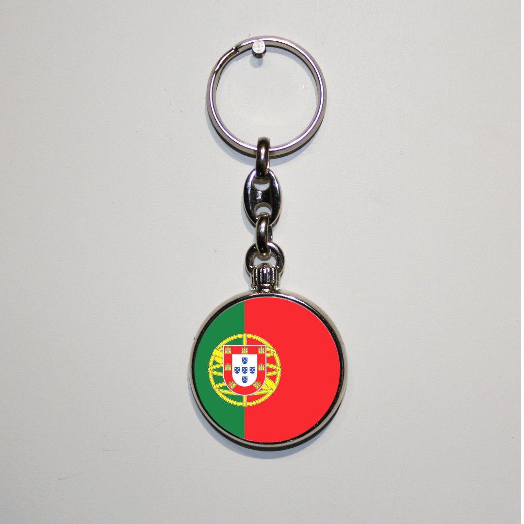 Dubbelzijdig bedrukte sleutelhanger - Portugal