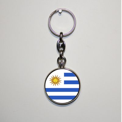Dubbelzijdig bedrukte sleutelhanger - Uruguay