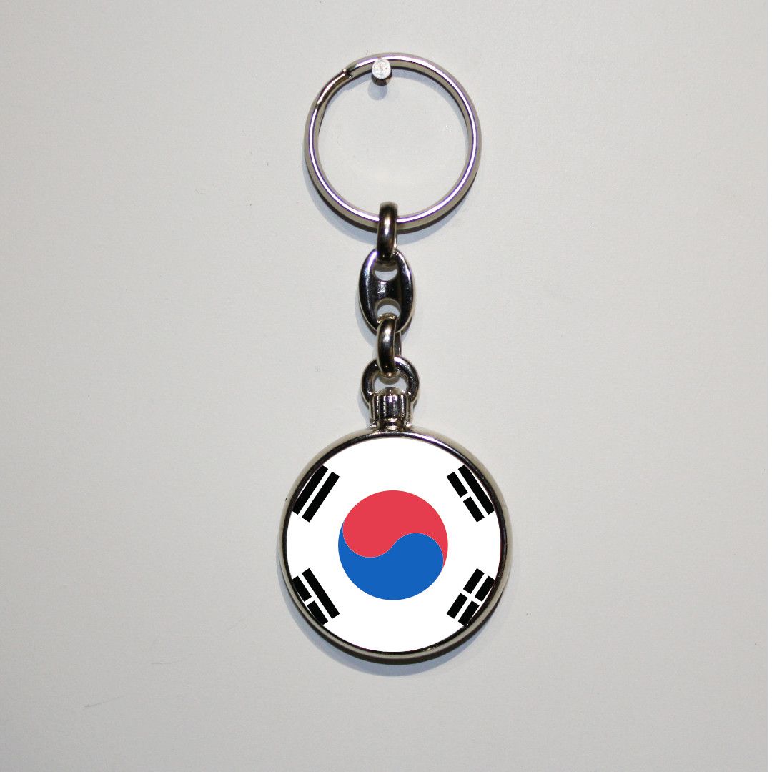 Dubbelzijdig bedrukte sleutelhanger - Zuid Korea
