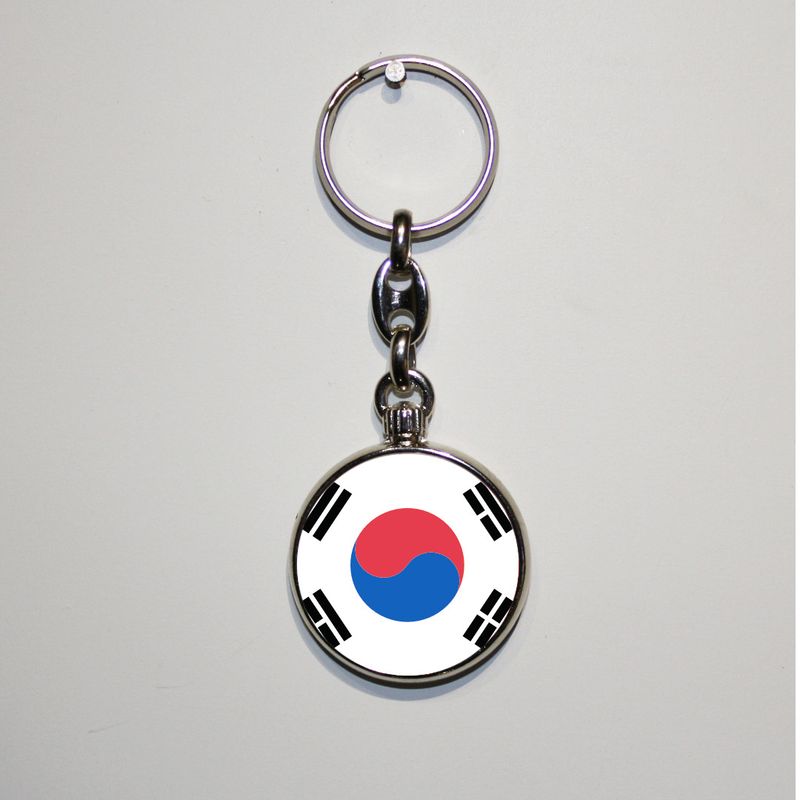 Dubbelzijdig bedrukte sleutelhanger - Zuid Korea