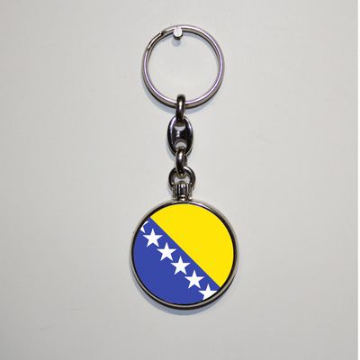 Dubbelzijdig bedrukte sleutelhanger - Bosnië en Herzegovina Dubbelzijdig bedrukte sleutelhanger - Bosnië en Herzegovina