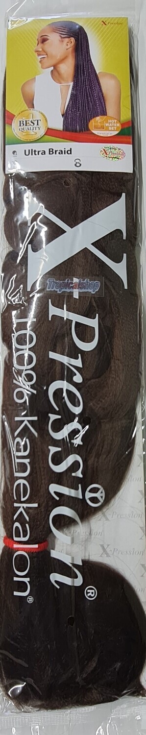 x pression hair ultra braid colour 8