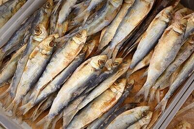 dry fish /  gedroogde vis