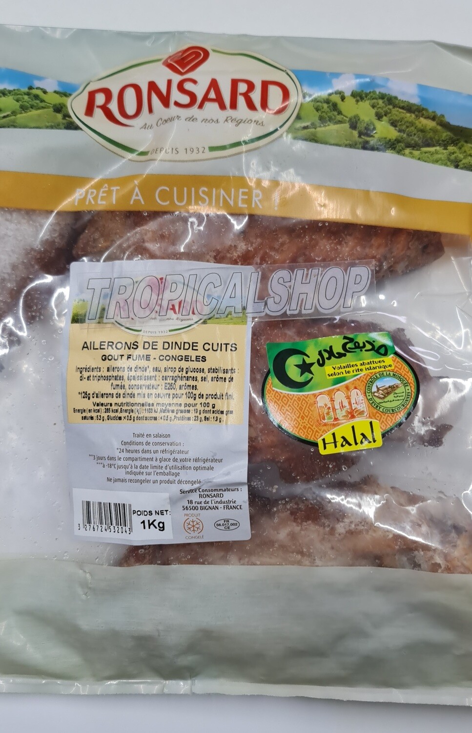 smoked turkey wings 1 kg packed