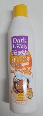 dark &amp; lovely easy shampoo 2 in 1 250ml