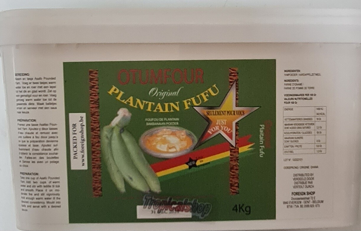 OTUMFOUR PLANTAIN FUFU