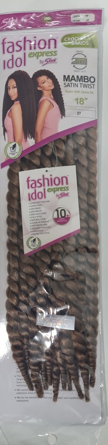 Sleek mambo box braid18” col 27
