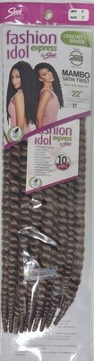 Sleek mambo satin twist 20”col.27