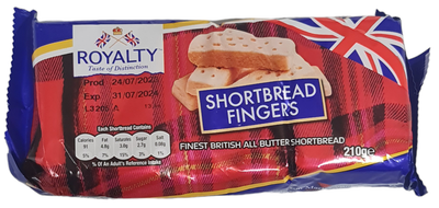 shortbread fingers 210gr