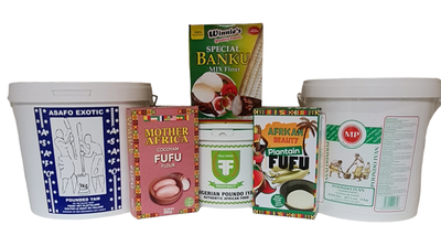 All pounded yam - banku &amp; Fufu mix