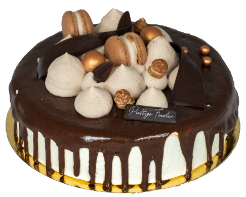 ice drip cake vanilla 5 pers  (chocolate)