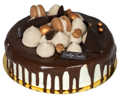 ice drip cake vanilla 5 pers  (chocolate)