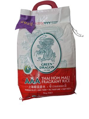 Green dragon AAA jasmine rice