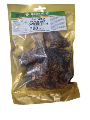 smoked pomfret (owere) fish