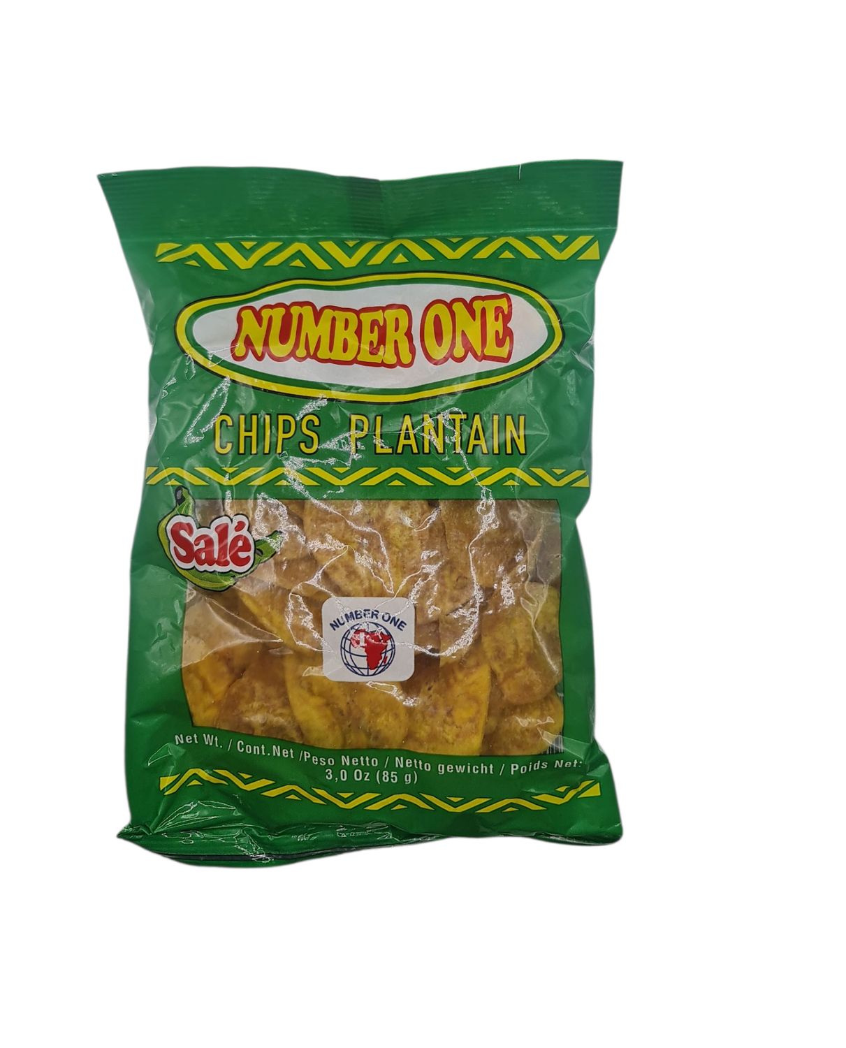 Number one plantain chips salted