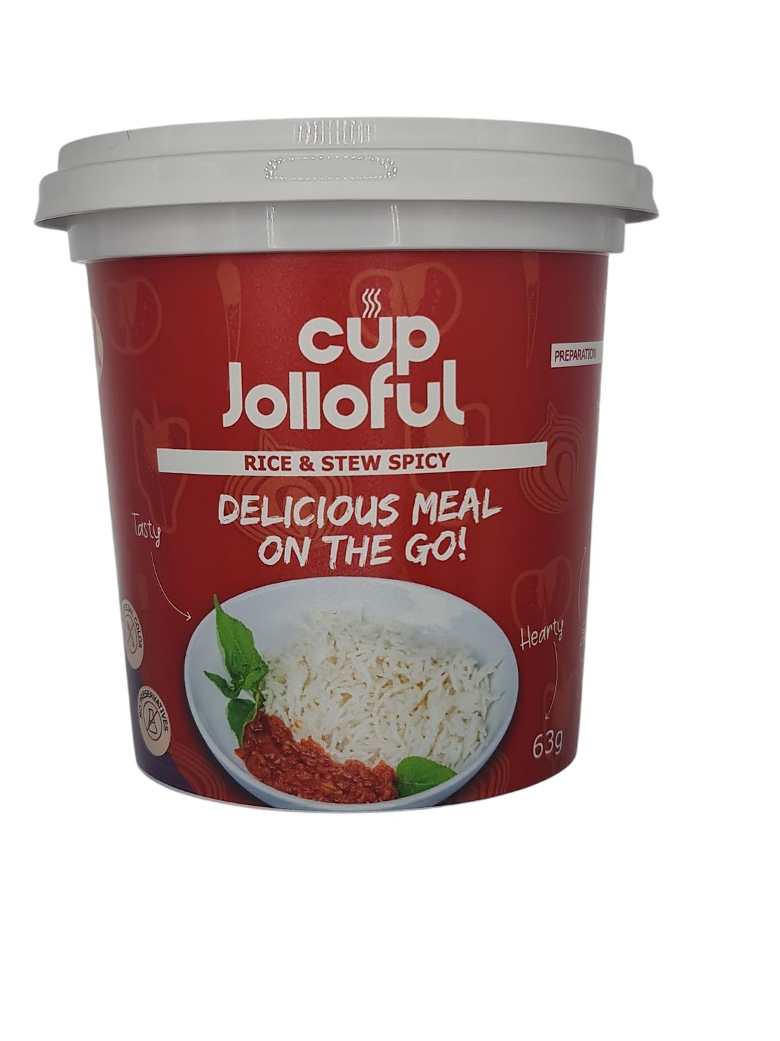 Cup jolloful instant rice &amp; stew spicy 63gt