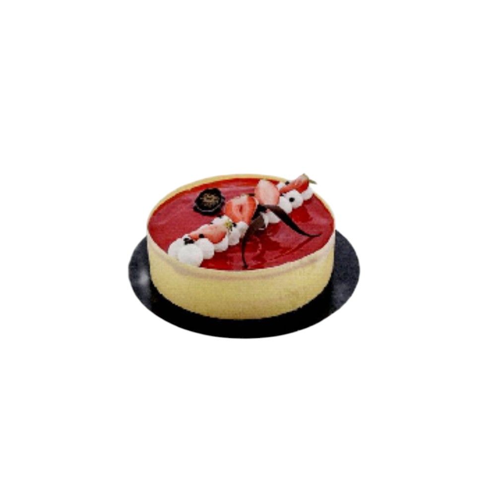 Vanille &amp; aardbei ijs met topping  aardbei &amp; witte chocolade 10 pers