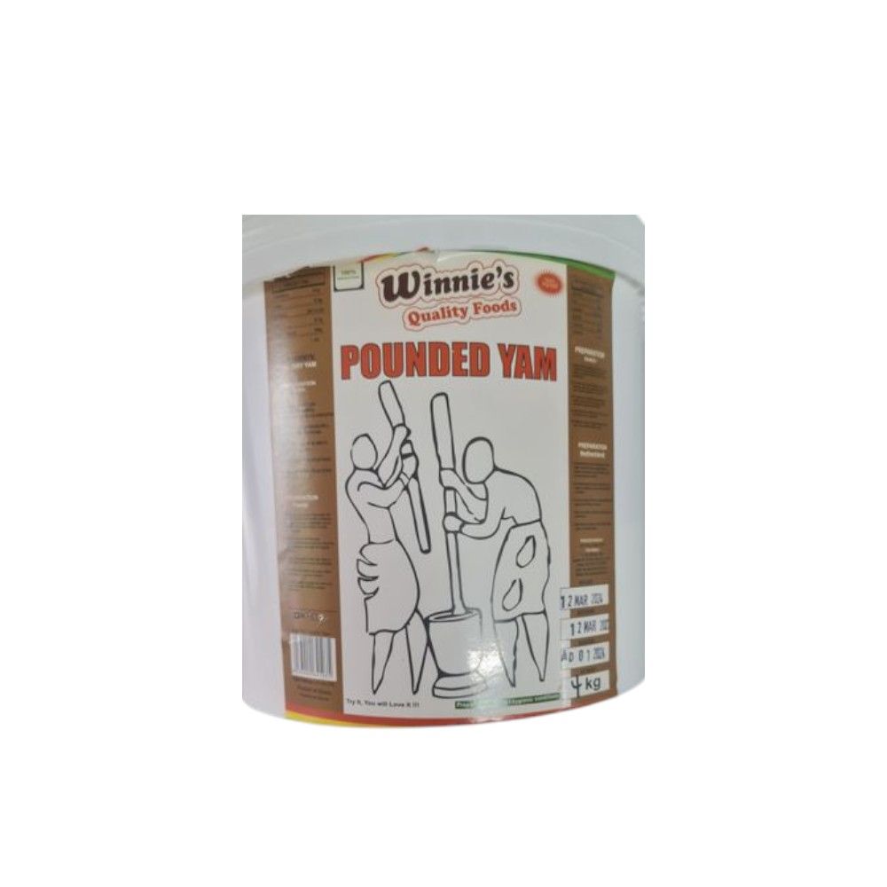 winnies pounded yam bucket 4kg winnies pounded yam bucket 4kg