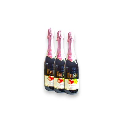 Pure heaven white grape & strawberry non alcoholic celibration drink 3 x 750ml Pure heaven white grape & strawberry non alcoholic celibration drink 3 x 750ml