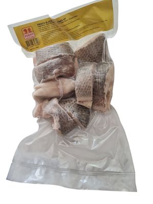 Black tilapia steaks