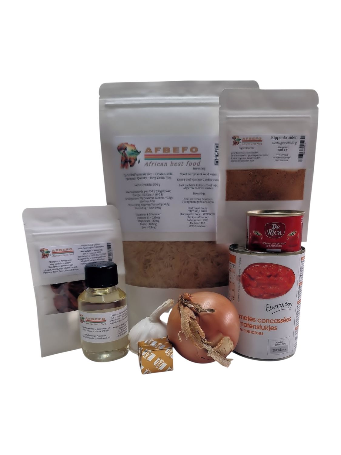 AFBEFO Jollof Rice Meal Box – Basic (4 Persons)