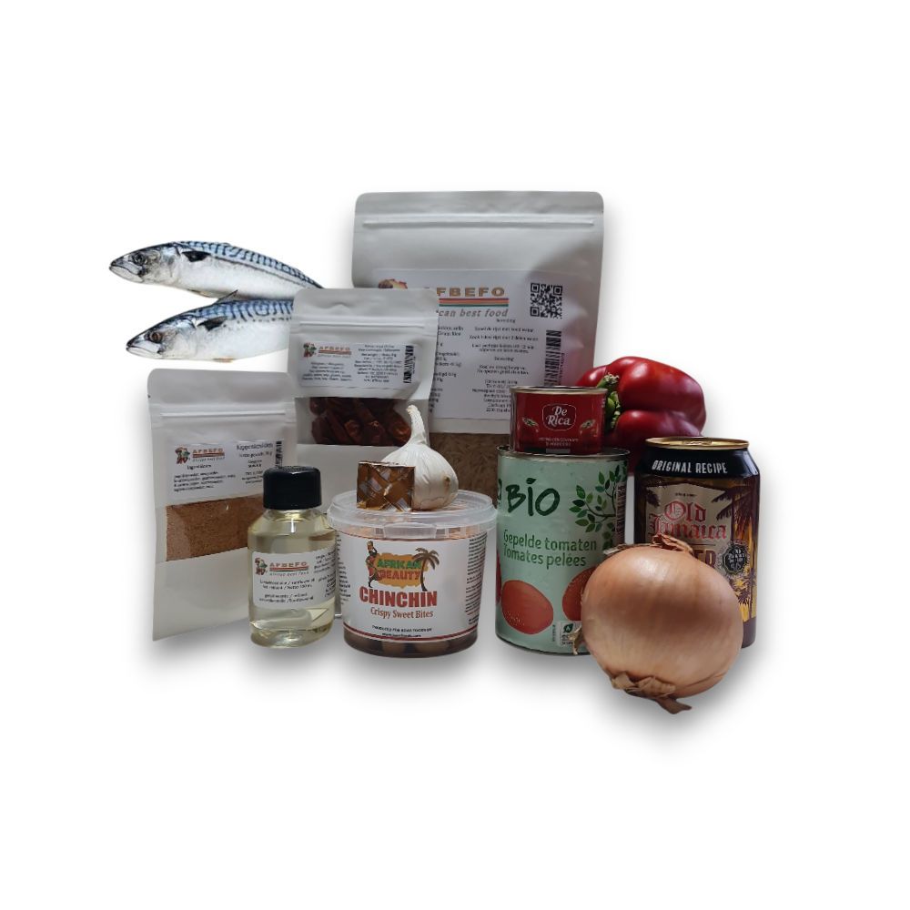 AFBEFO Jollof Rice Meal Box – Luxury Fish (4 Persons)