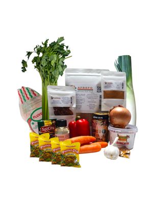 AFBEFO Fried Rice Meal Box – Premium Deluxe with Chicken or Turkey (4 Persons)