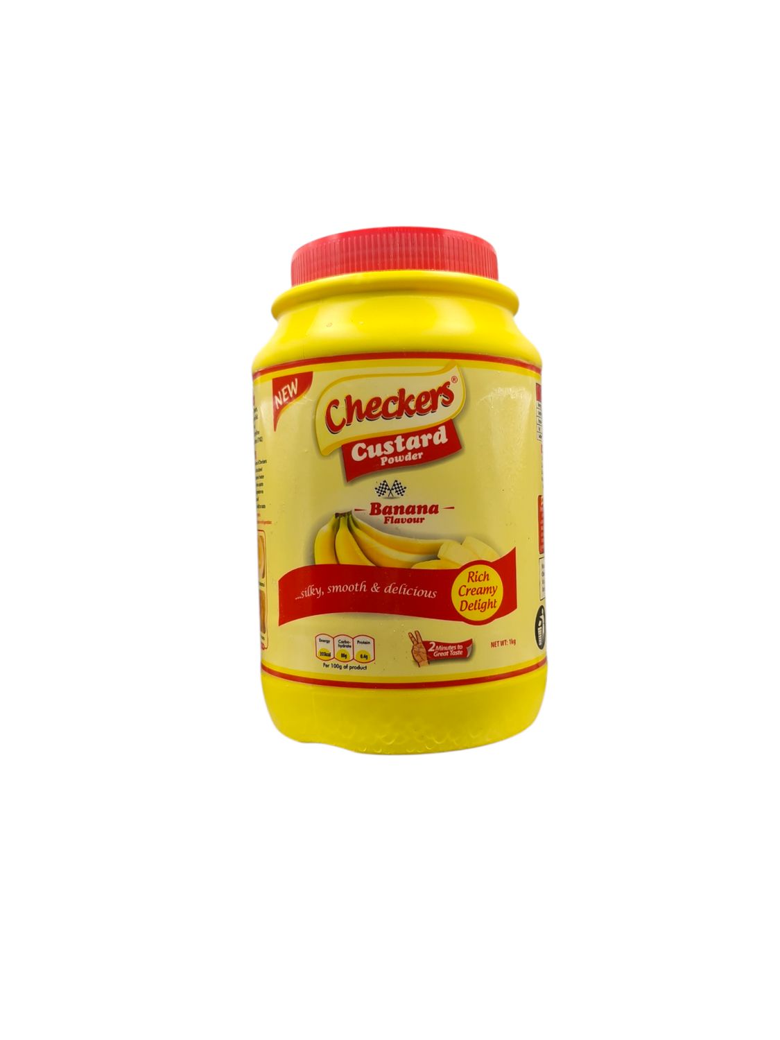 Checkers custard banana flavour