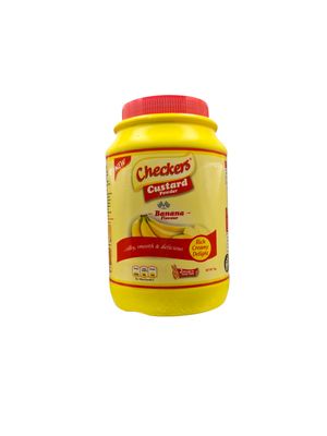 Checkers custard banana flavour