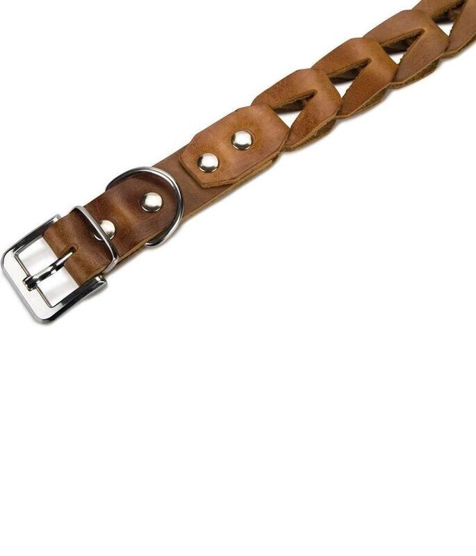 Beeztees leder halsband